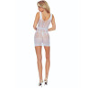 Passion - Bs113 Bodystocking Dentelle Blanche